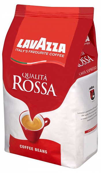 Кофе в зернах Lavazza Rossa 1 кг, Лавацца фото в онлайн-магазине Kofe-Da.ru